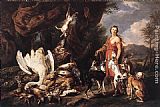 Jan Fyt Diana with Her Hunting Dogs beside Kill painting